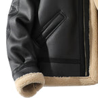 Close-up of the Baltere men's winter jacket, highlighting the fleece-lined cuff, zippered front, and side pocket detail.